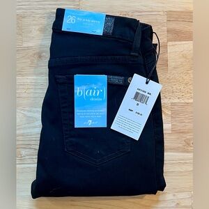 NWT 7 For All Man Kind Black B(air) Skinny